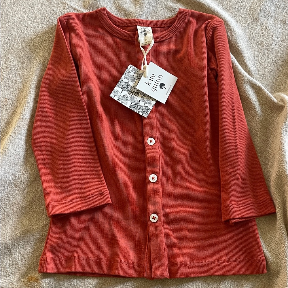 Kate Quinn Rust Cardigan NWT